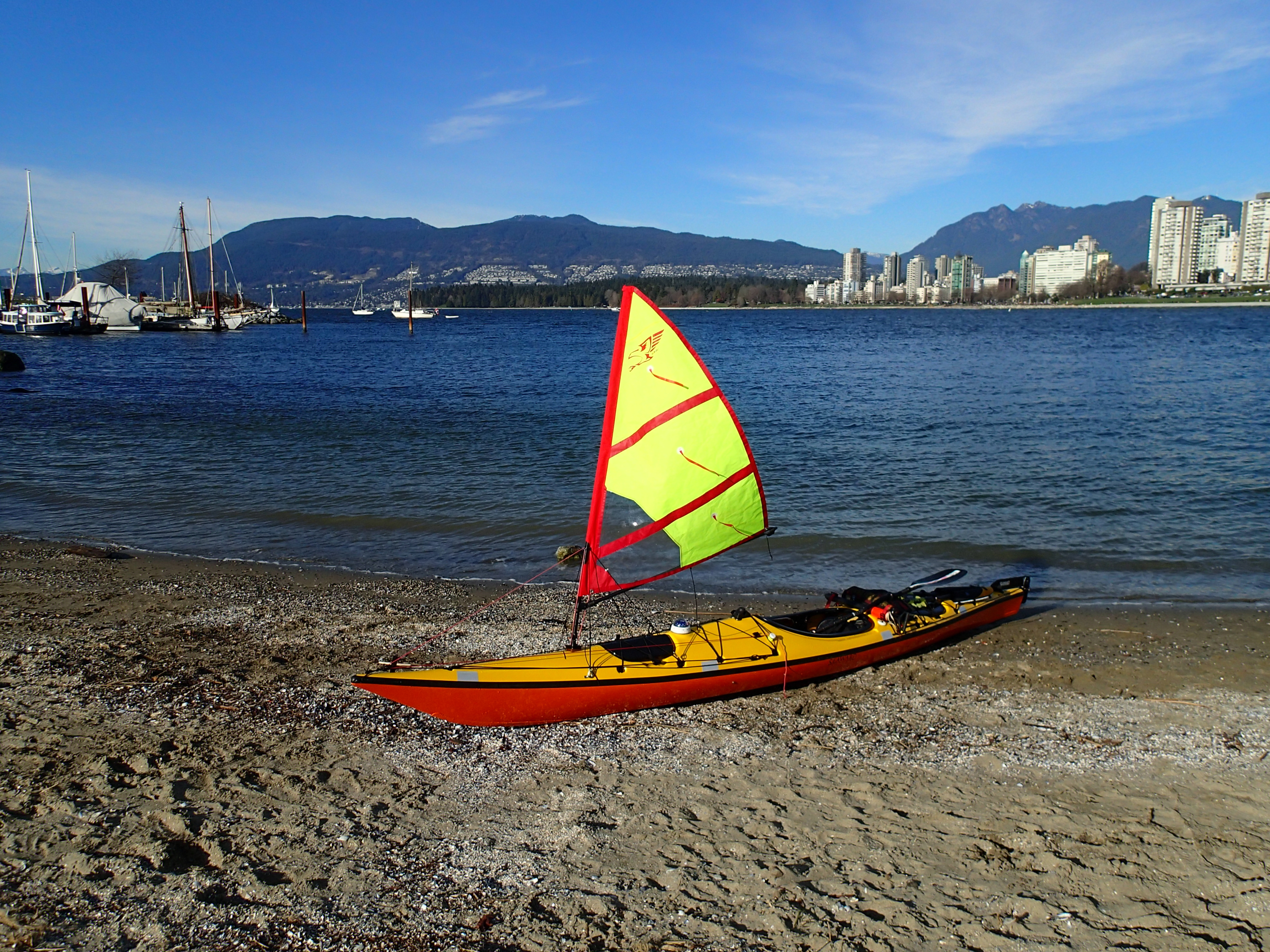 a review of the falcon kayak sail. part 2: exhilaration