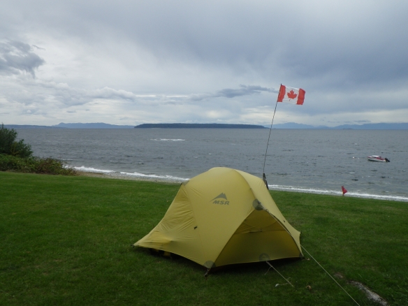 tent in high wind