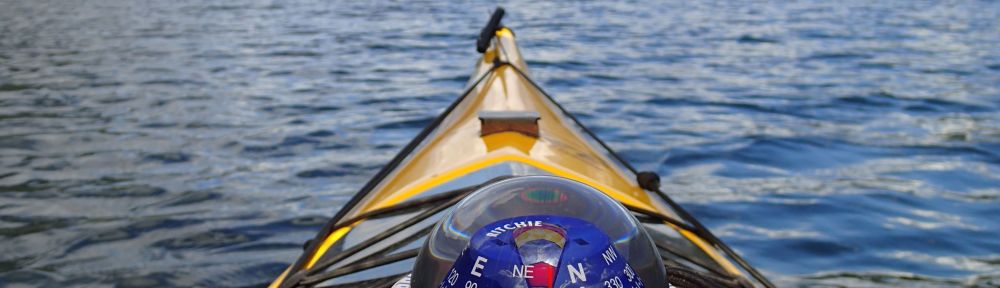 kayak deck compass with sail reflection