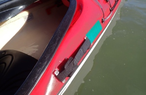 the sliding actuator magnetic on the outside of the kayak